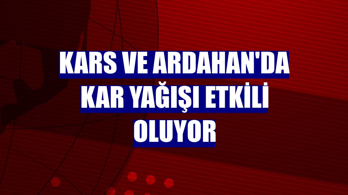 Kars ve Ardahan'da kar yağışı etkili oluyor