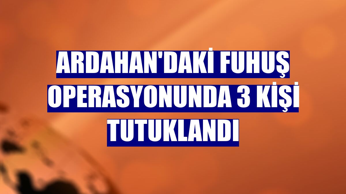 Ardahan'daki fuhuş operasyonunda 3 kişi tutuklandı