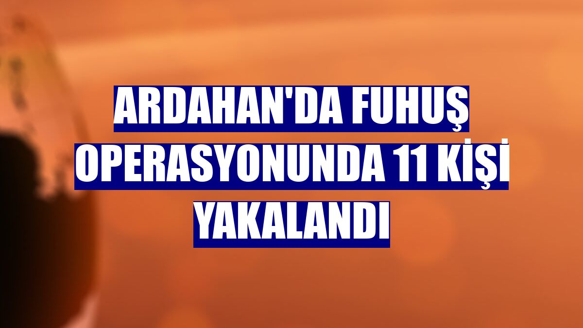 Ardahan'da fuhuş operasyonunda 11 kişi yakalandı