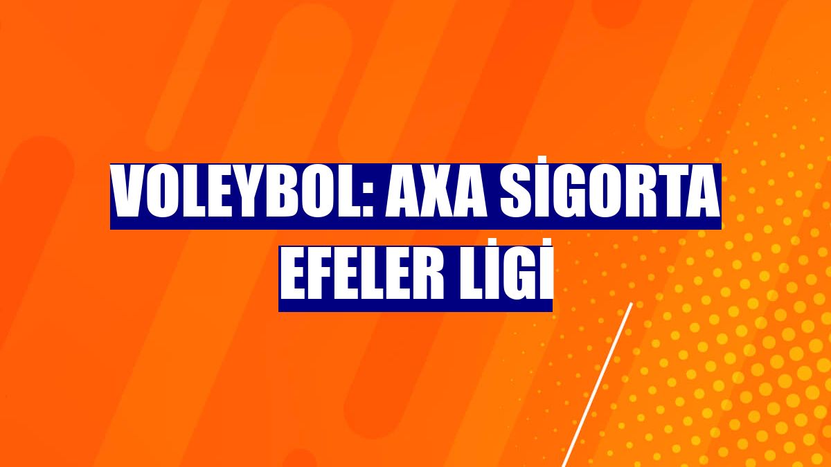 Voleybol: AXA Sigorta Efeler Ligi