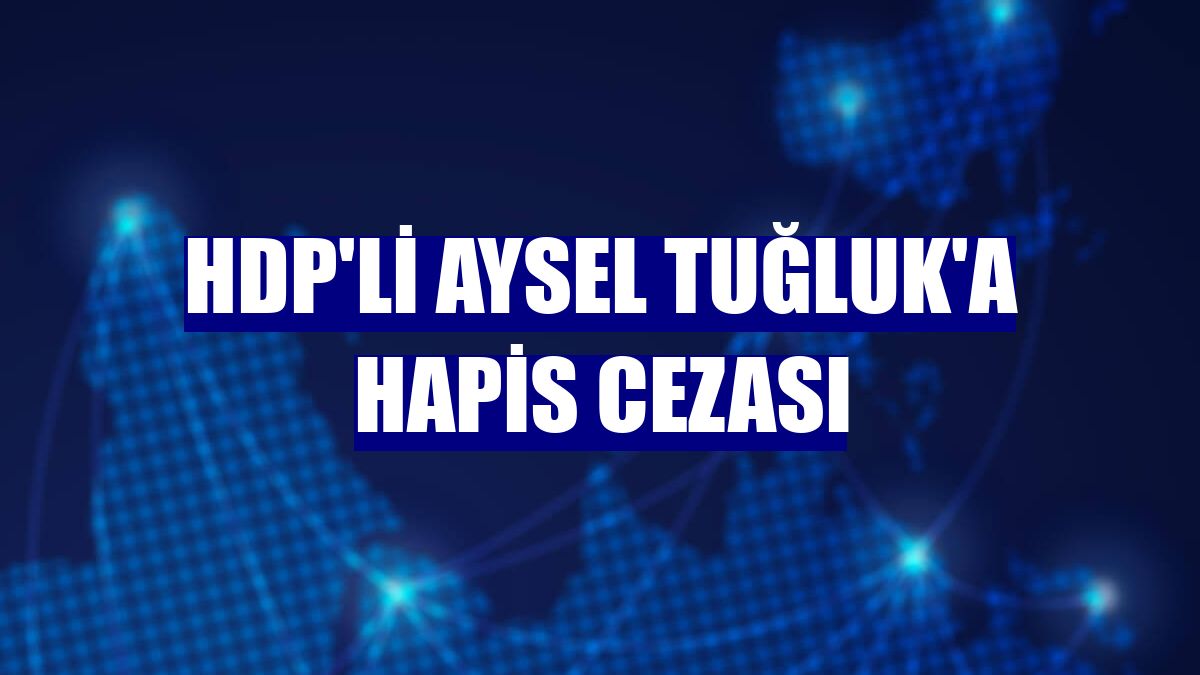 HDP'li Aysel Tuğluk'a hapis cezası