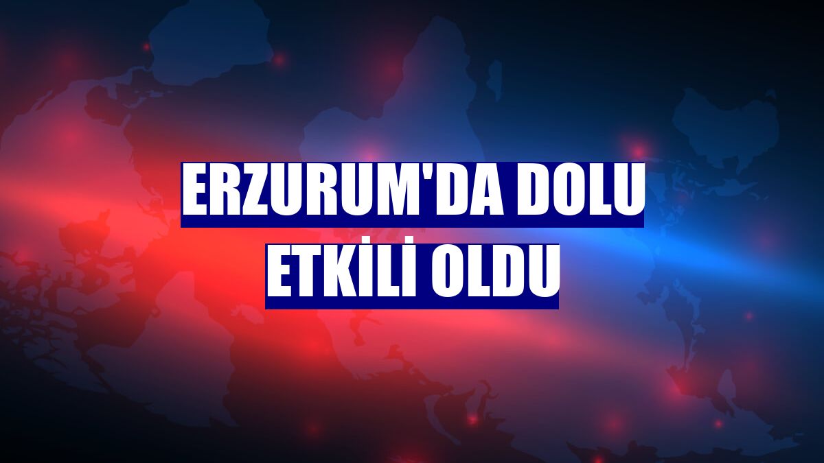 Erzurum'da dolu etkili oldu