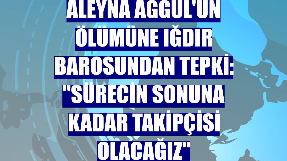 Aleyna Ağgül'ün ölümüne Iğdır Barosundan tepki: "Sürecin sonuna kadar takipçisi olacağız"