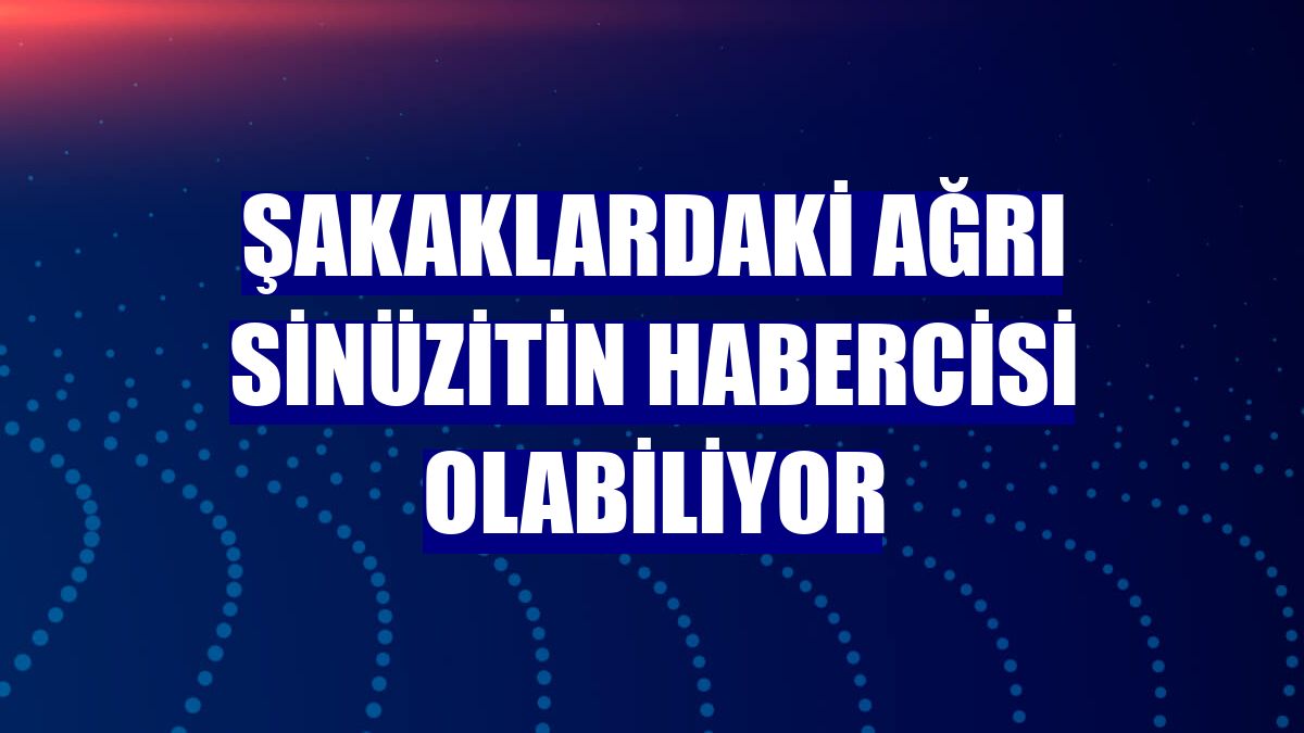 Şakaklardaki ağrı sinüzitin habercisi olabiliyor