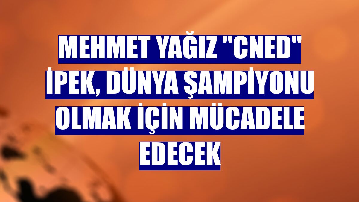 Mehmet Yağız "cNed" İpek, dünya şampiyonu olmak için mücadele edecek
