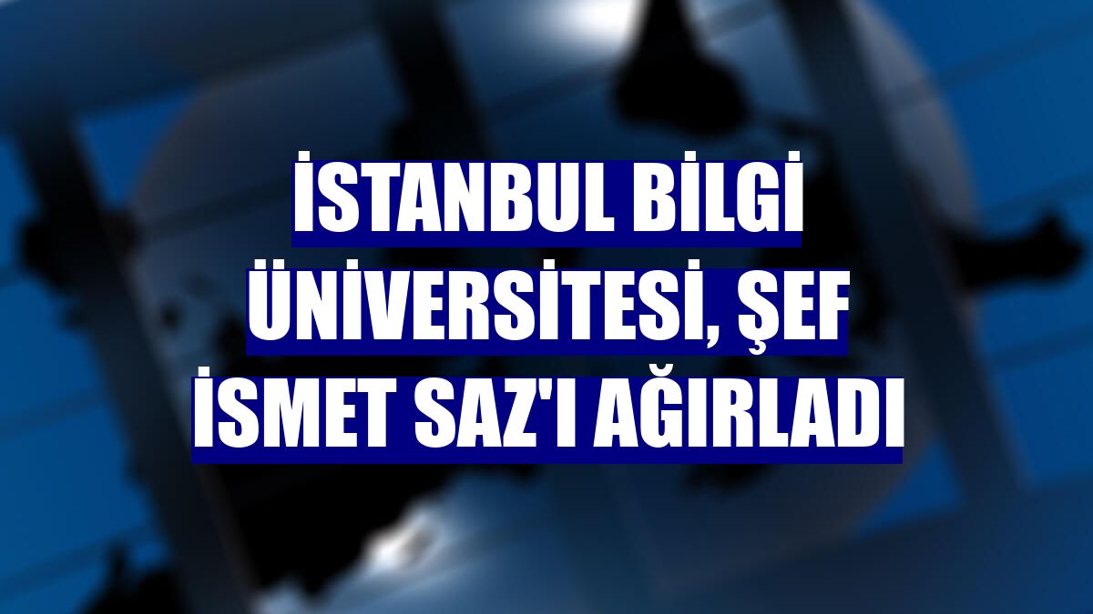 İstanbul Bilgi Üniversitesi, şef İsmet Saz'ı ağırladı