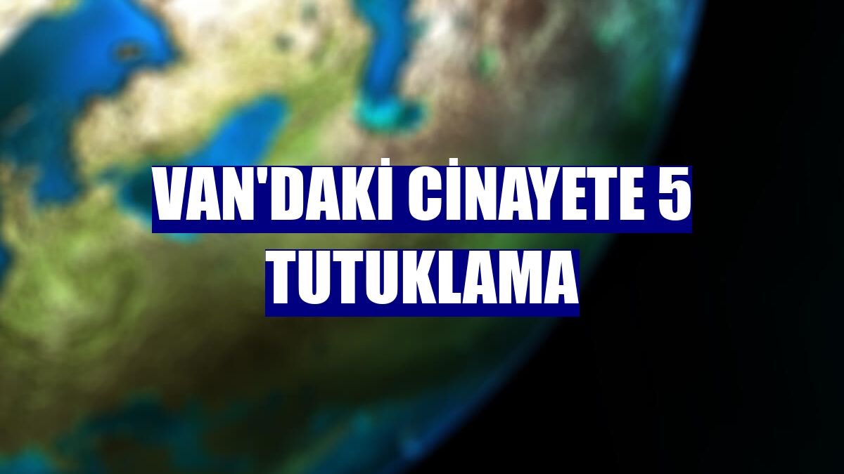 Van'daki cinayete 5 tutuklama