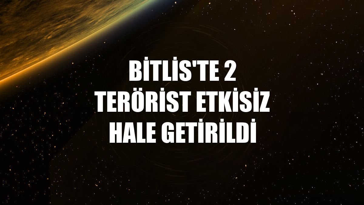 Bitlis'te 2 terörist etkisiz hale getirildi