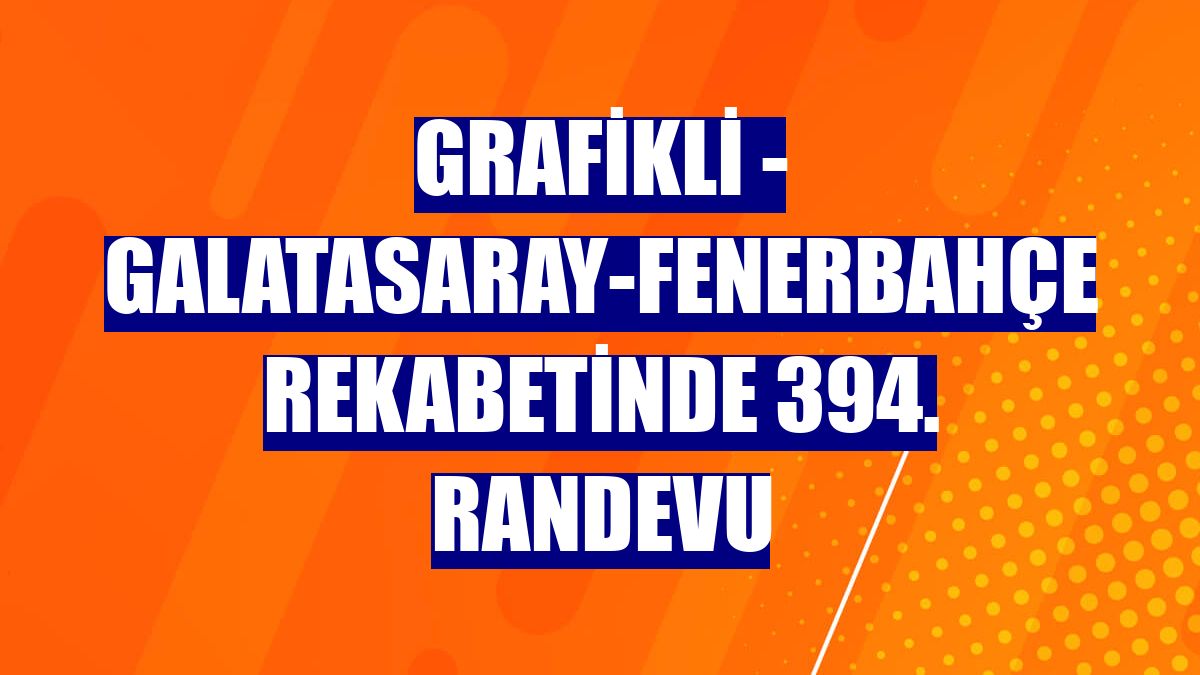 GRAFİKLİ - Galatasaray-Fenerbahçe rekabetinde 394. randevu