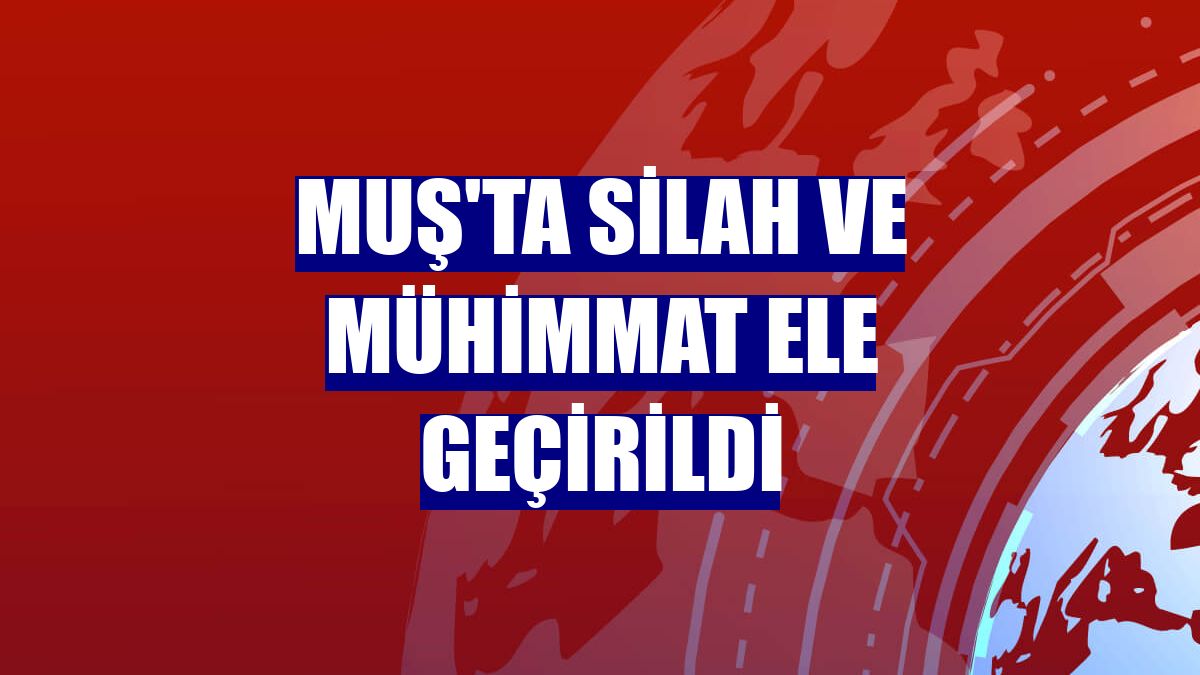 Muş'ta silah ve mühimmat ele geçirildi
