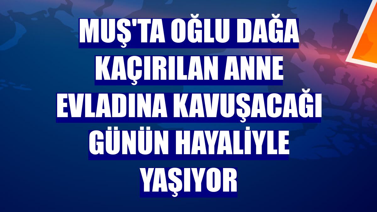 Muş'ta oğlu dağa kaçırılan anne evladına kavuşacağı günün hayaliyle yaşıyor