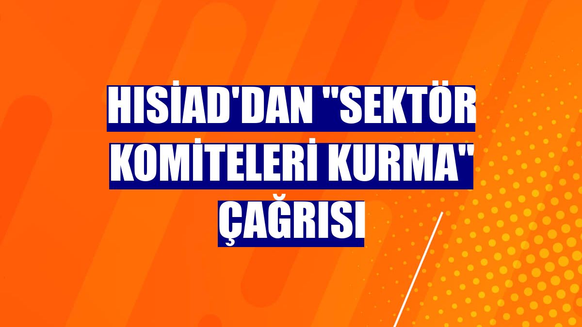 HISİAD'dan "sektör komiteleri kurma" çağrısı