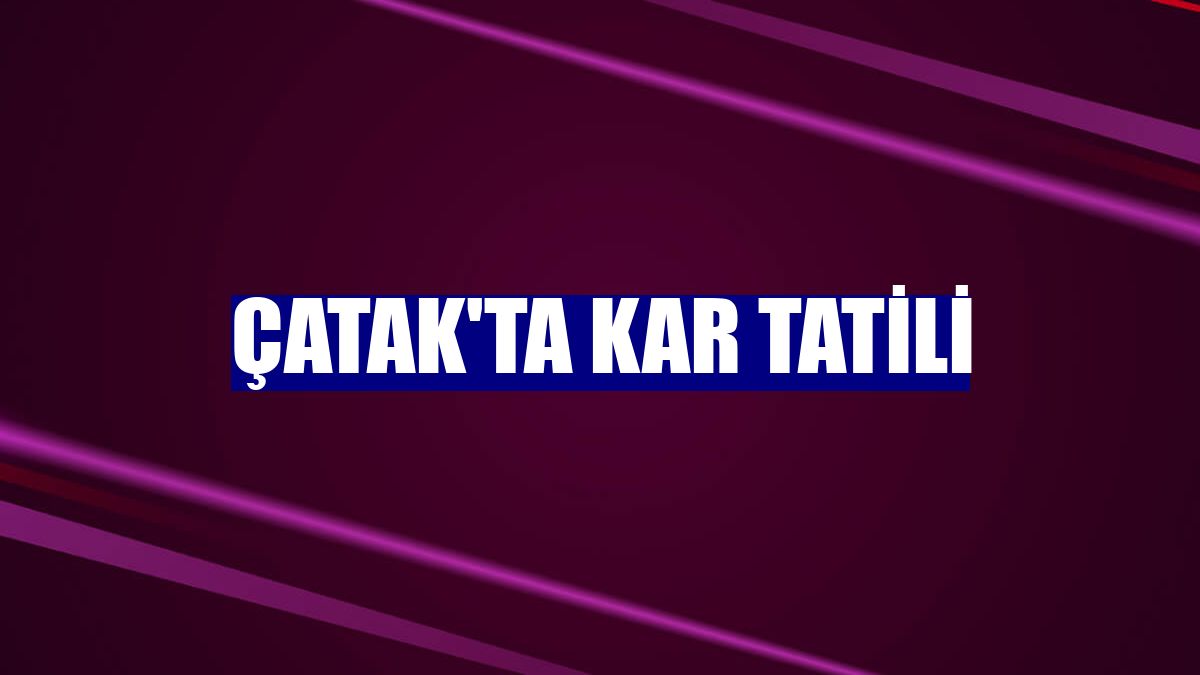 Çatak'ta kar tatili