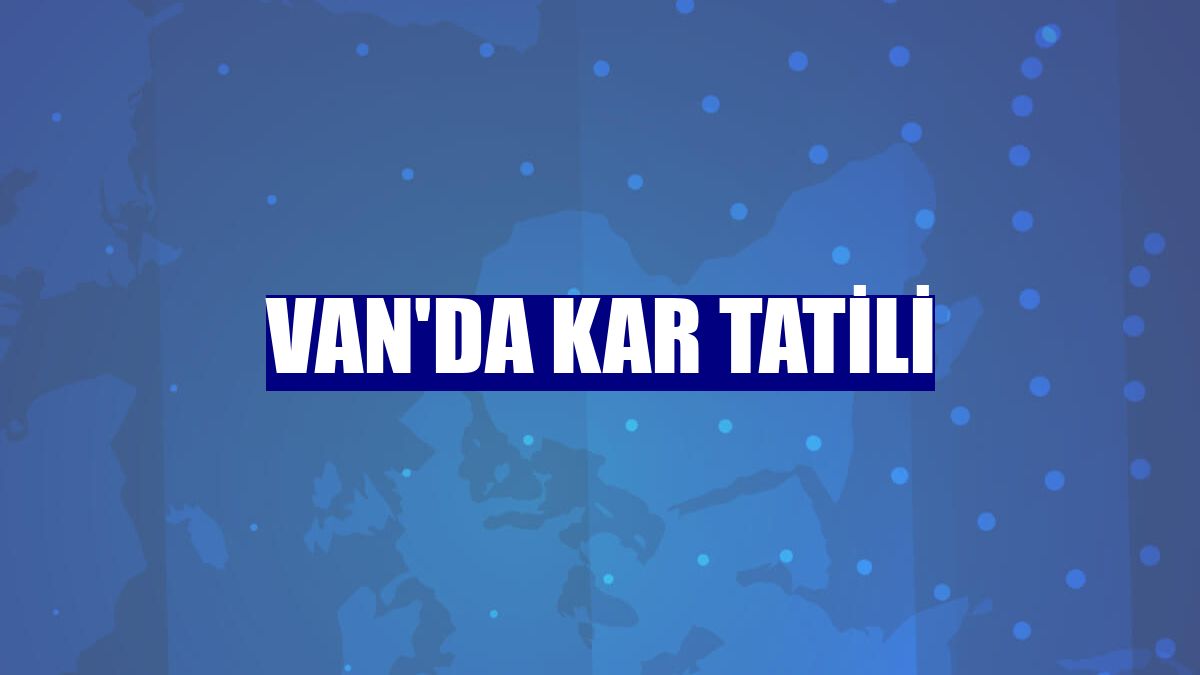 Van'da kar tatili