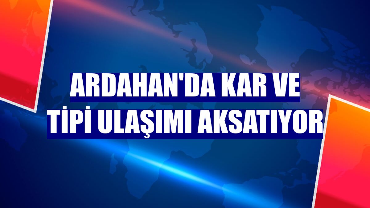 Ardahan'da kar ve tipi ulaşımı aksatıyor