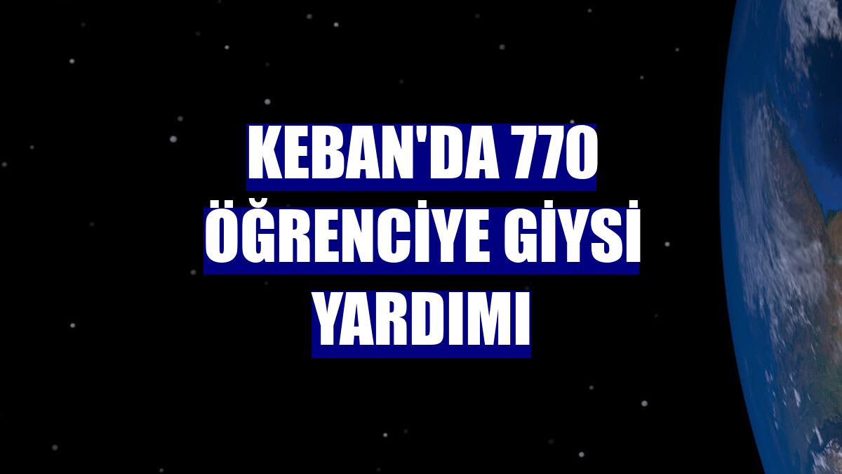 Keban'da 770 öğrenciye giysi yardımı
