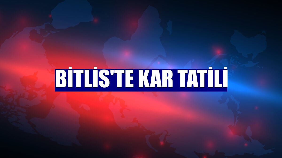 Bitlis'te kar tatili