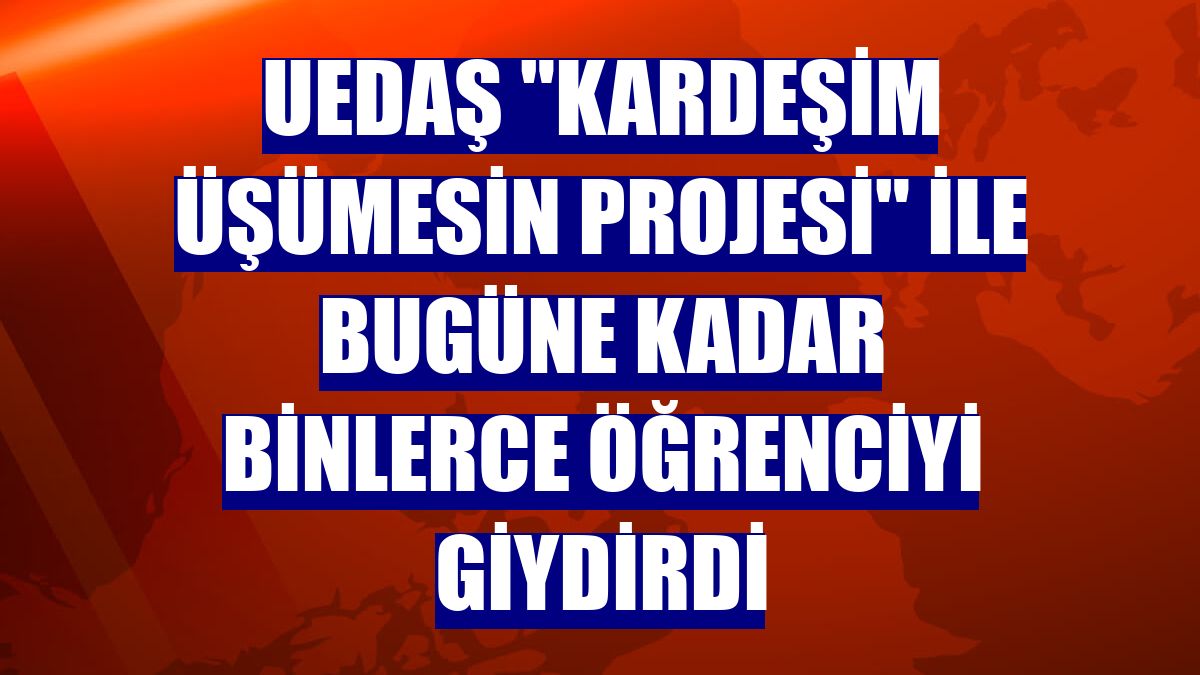 UEDAŞ "Kardeşim Üşümesin Projesi" ile bugüne kadar binlerce öğrenciyi giydirdi