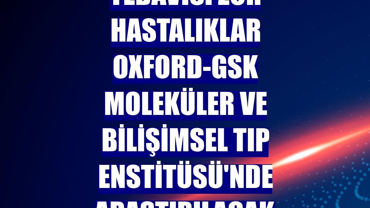 Tedavisi zor hastalıklar Oxford-GSK Moleküler ve Bilişimsel Tıp Enstitüsü'nde araştırılacak