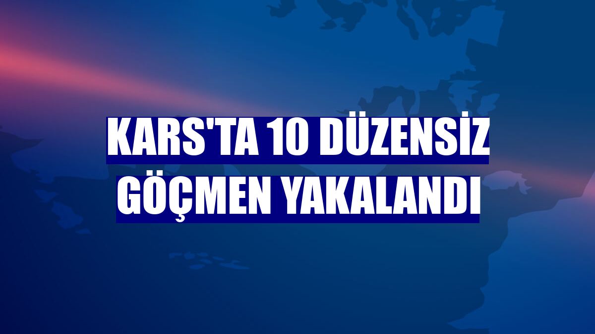 Kars'ta 10 düzensiz göçmen yakalandı