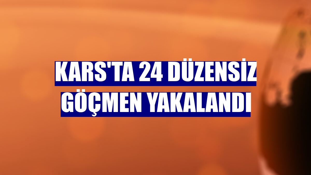 Kars'ta 24 düzensiz göçmen yakalandı