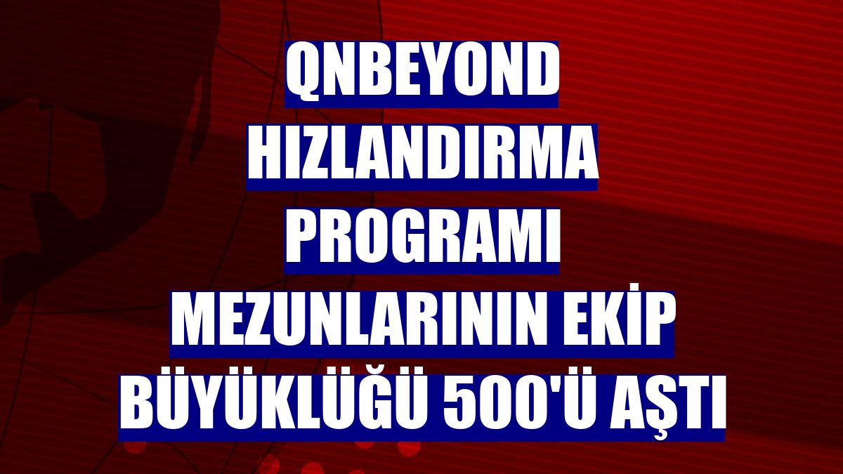 QNBEYOND Hızlandırma Programı mezunlarının ekip büyüklüğü 500'ü aştı