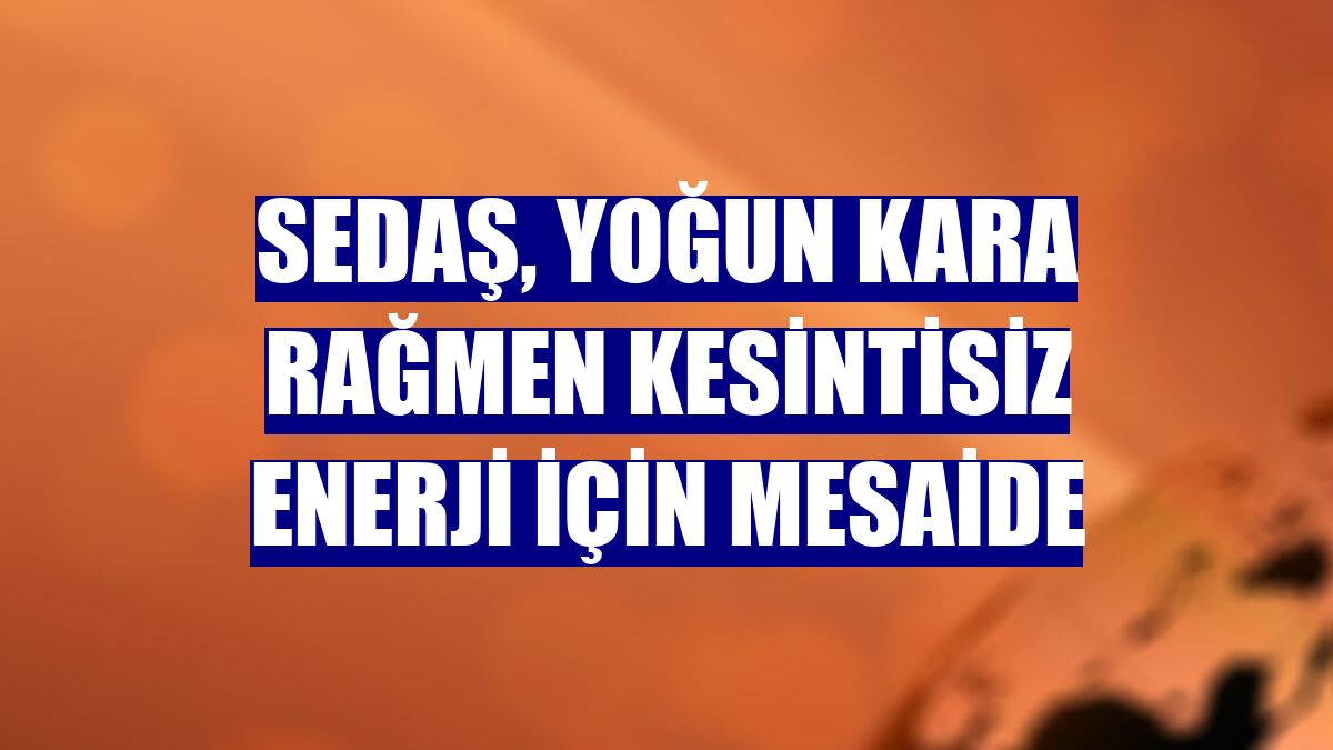 SEDAŞ, yoğun kara rağmen kesintisiz enerji için mesaide