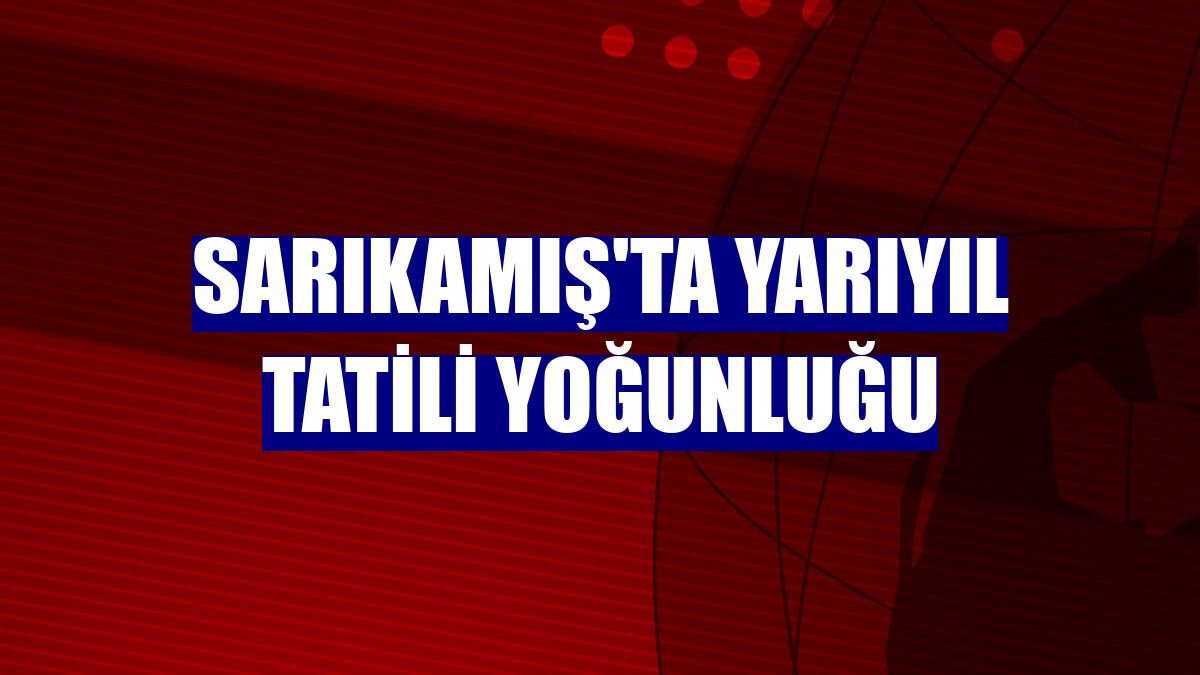 Sarıkamış'ta yarıyıl tatili yoğunluğu