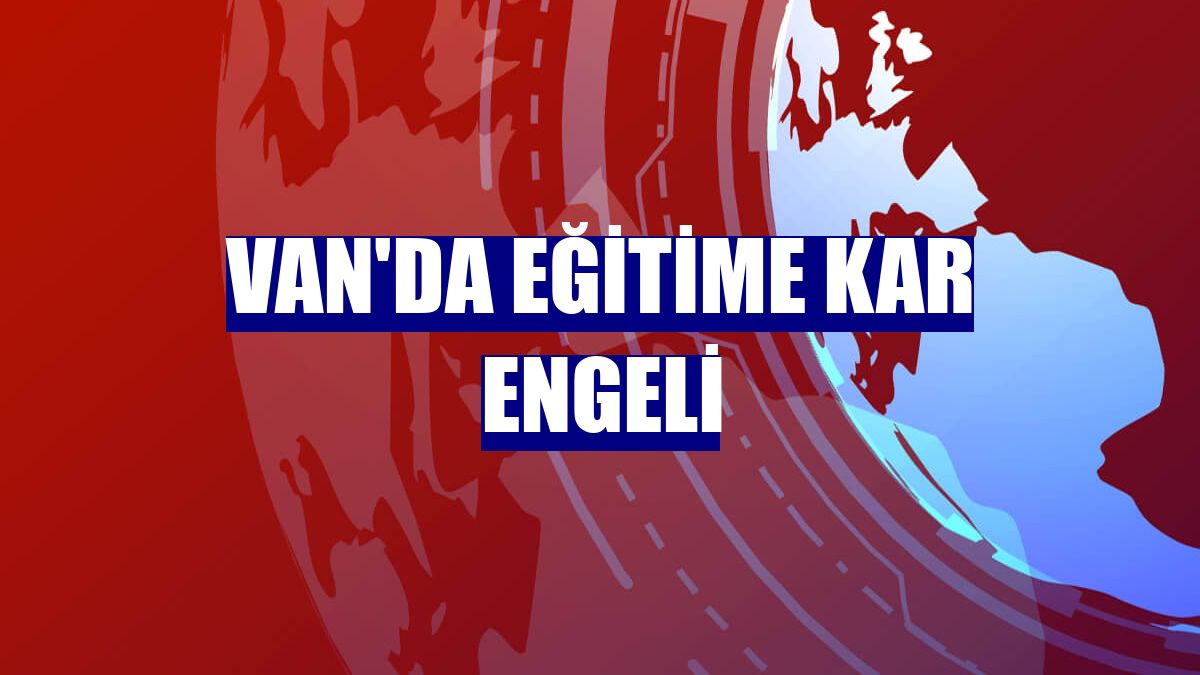Van'da eğitime kar engeli