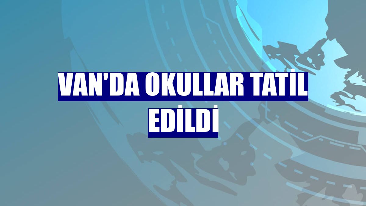 Van'da okullar tatil edildi