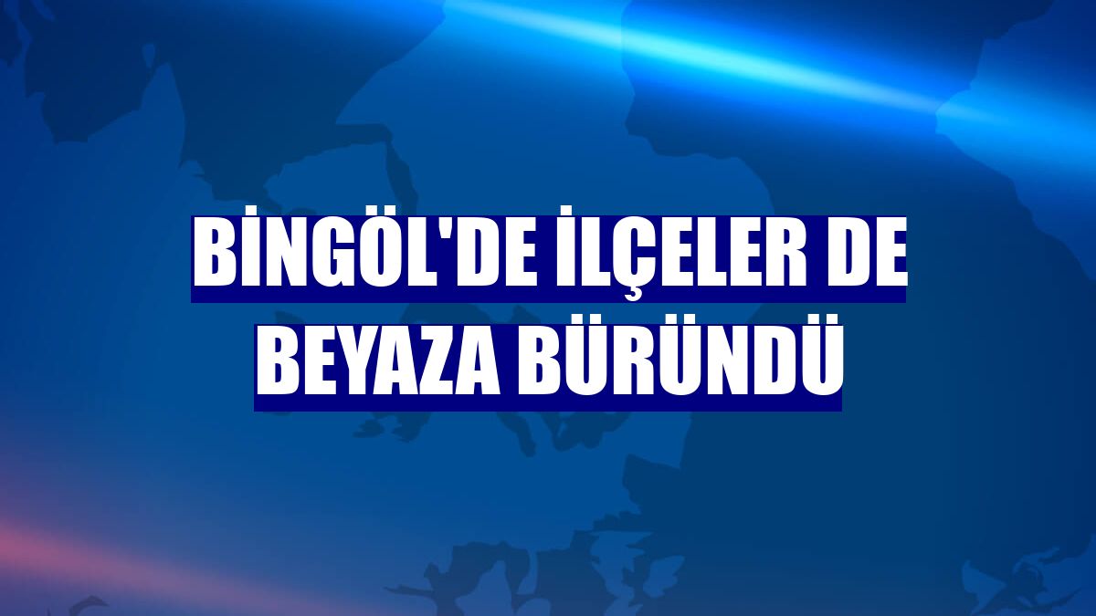 Bingöl'de ilçeler de beyaza büründü