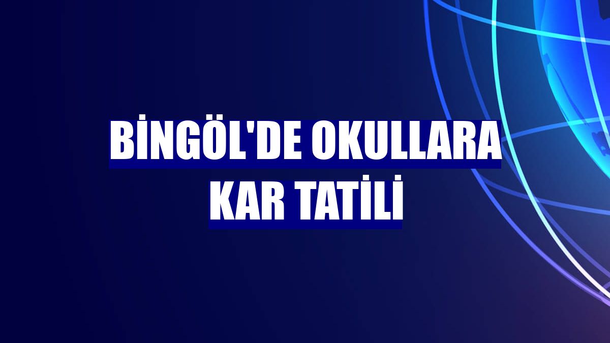 Bingöl'de okullara kar tatili