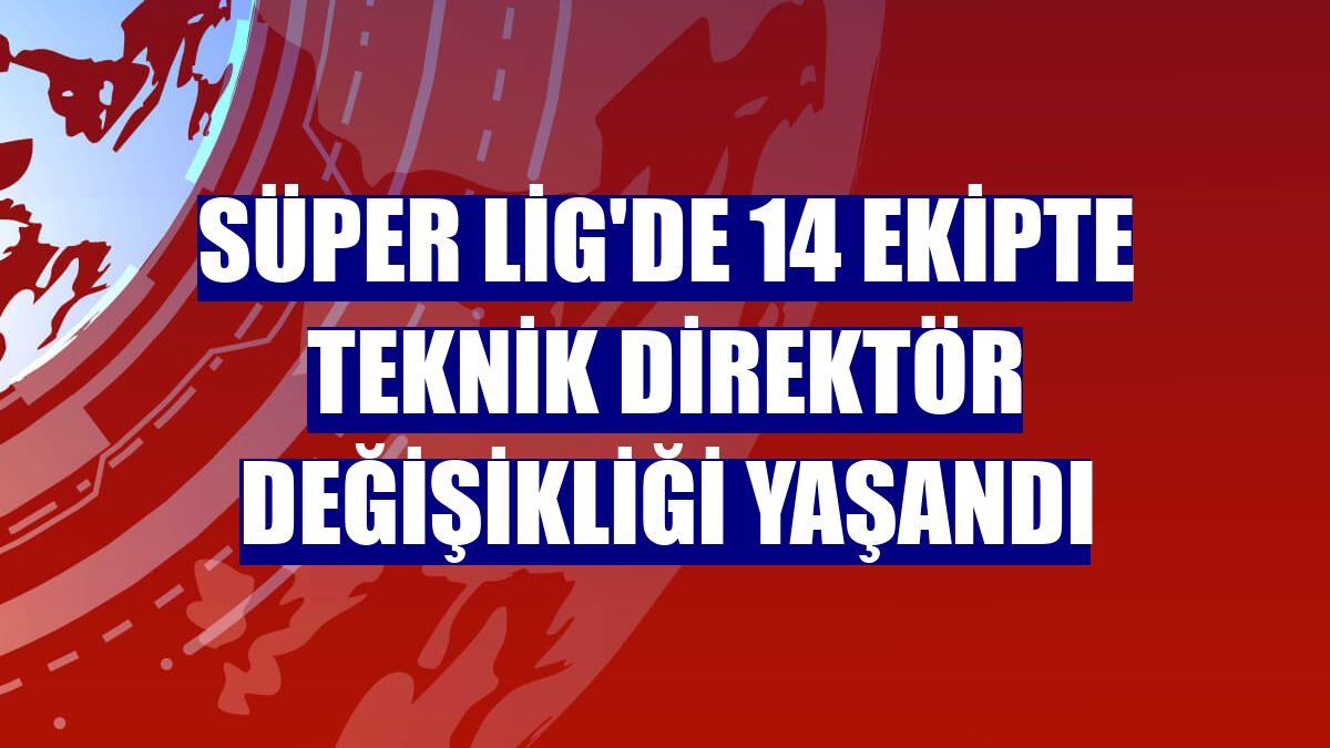 Süper Lig'de 14 ekipte teknik direktör değişikliği yaşandı