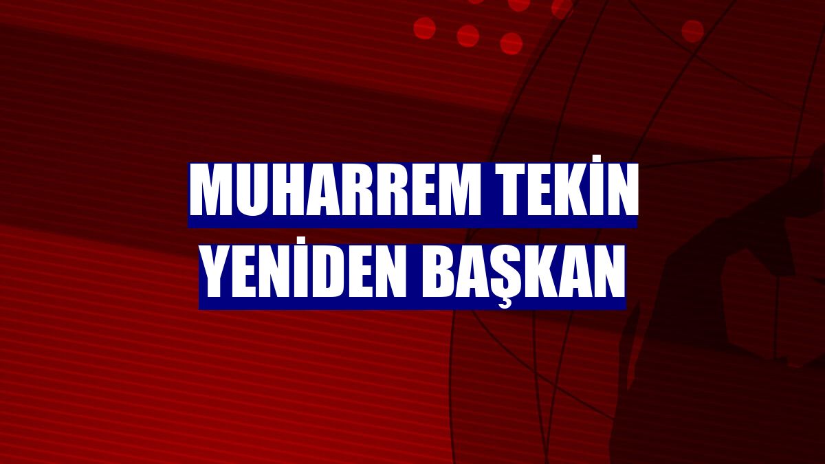 Muharrem Tekin yeniden başkan