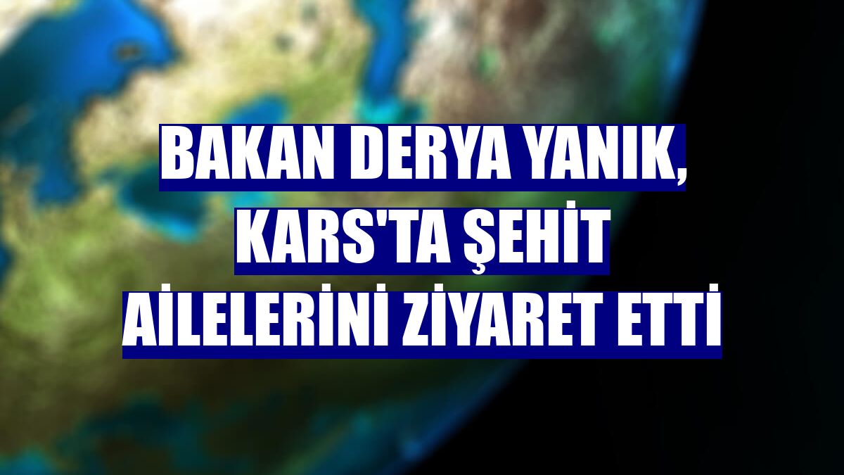 Bakan Derya Yanık, Kars'ta şehit ailelerini ziyaret etti
