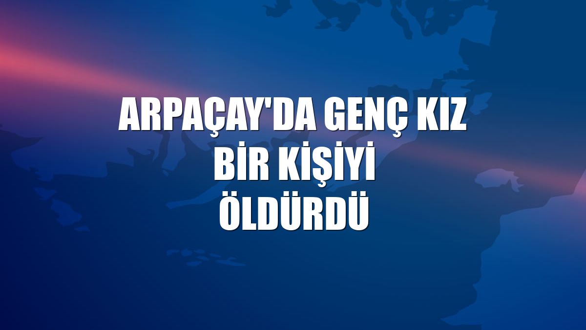 Arpaçay'da genç kız bir kişiyi öldürdü