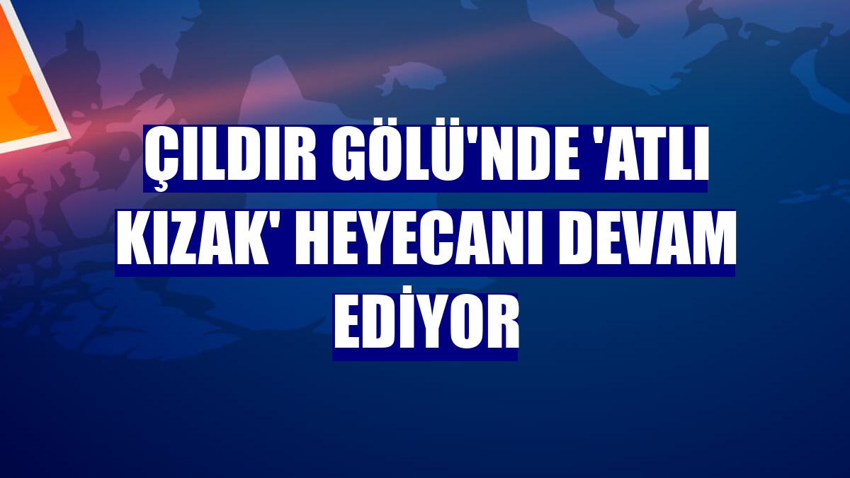 Çıldır Gölü'nde 'atlı kızak' heyecanı devam ediyor