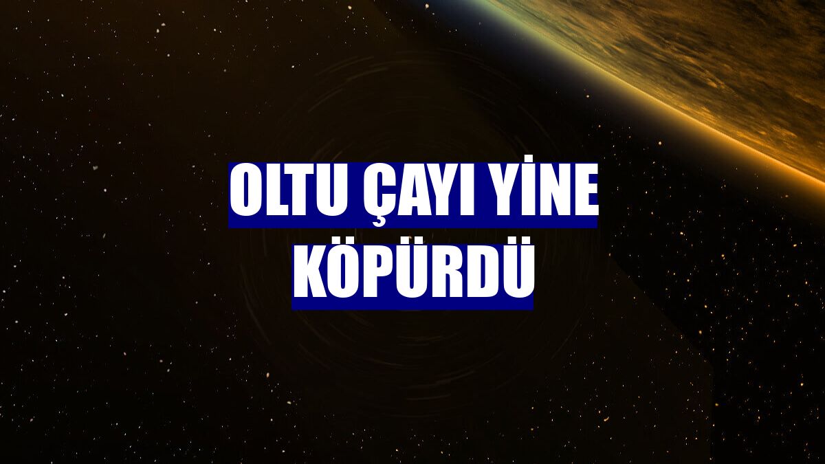Oltu Çayı yine köpürdü