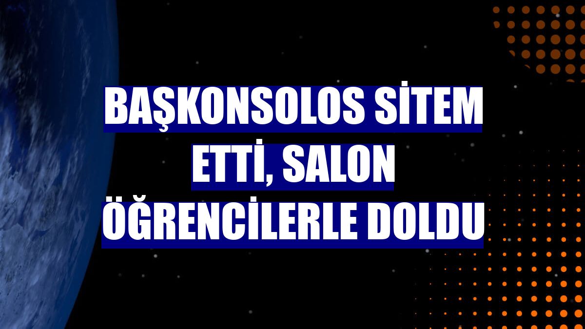 Başkonsolos sitem etti, salon öğrencilerle doldu