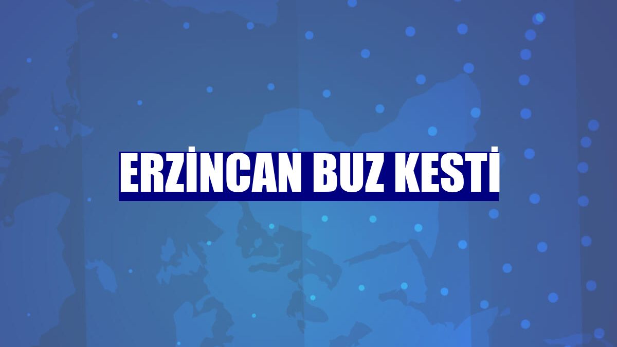 Erzincan buz kesti