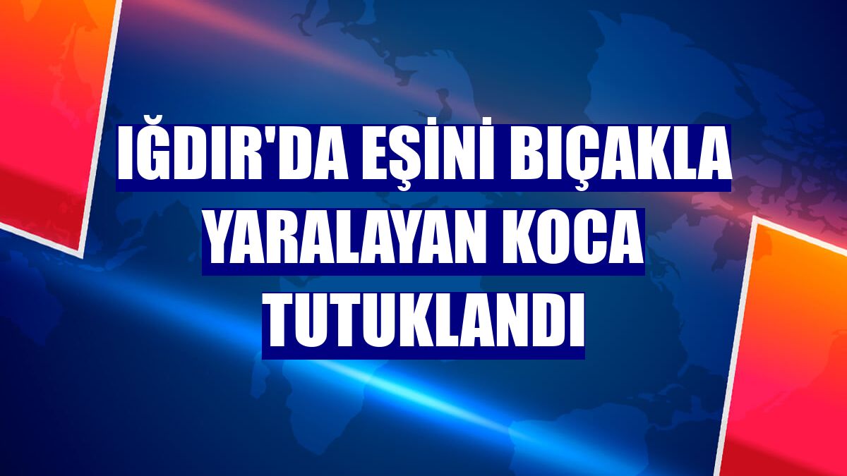 Iğdır'da eşini bıçakla yaralayan koca tutuklandı