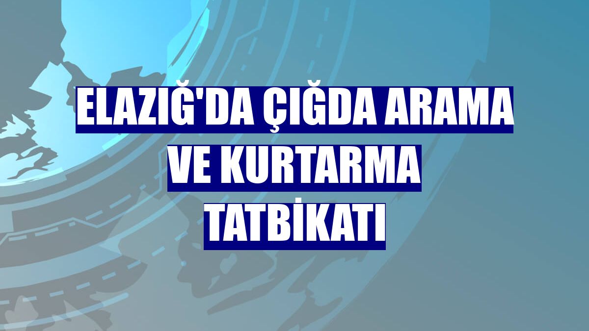 Elazığ'da çığda arama ve kurtarma tatbikatı