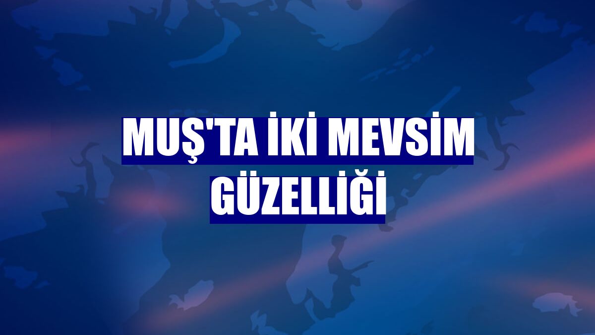 Muş'ta iki mevsim güzelliği