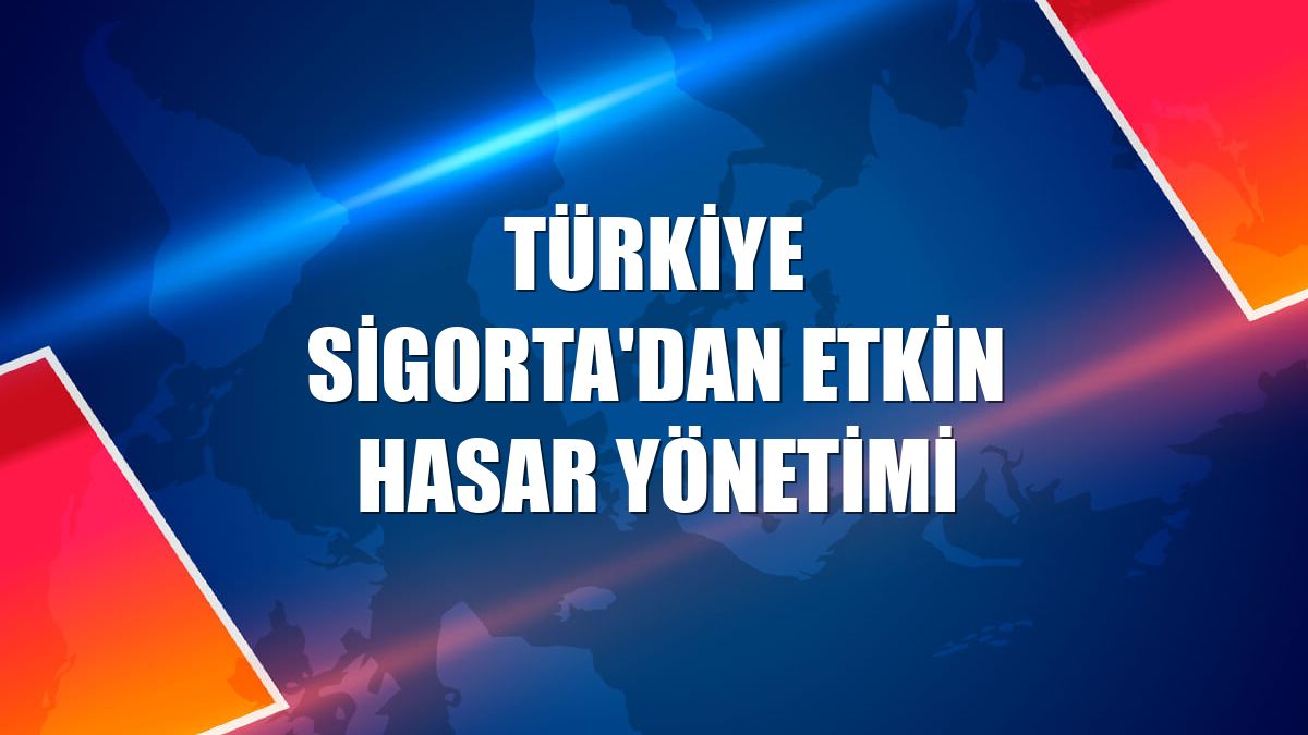 Türkiye Sigorta'dan etkin hasar yönetimi