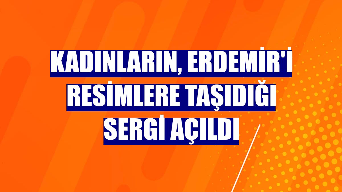 Kadınların, Erdemir'i resimlere taşıdığı sergi açıldı
