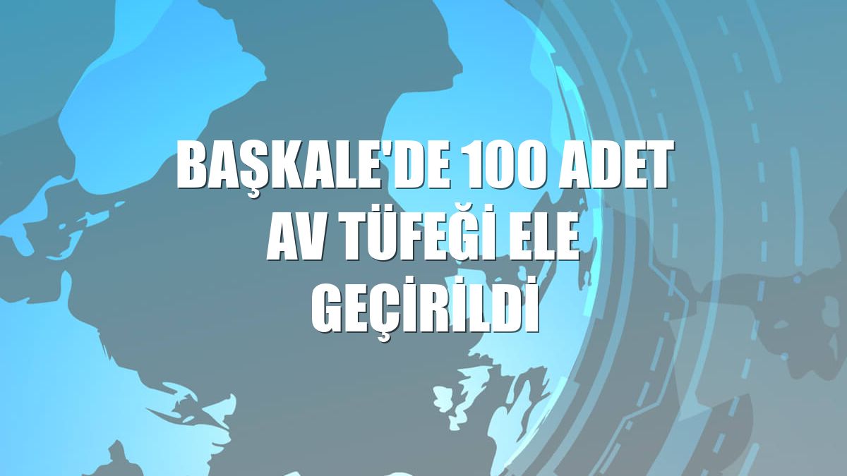 Başkale'de 100 adet av tüfeği ele geçirildi