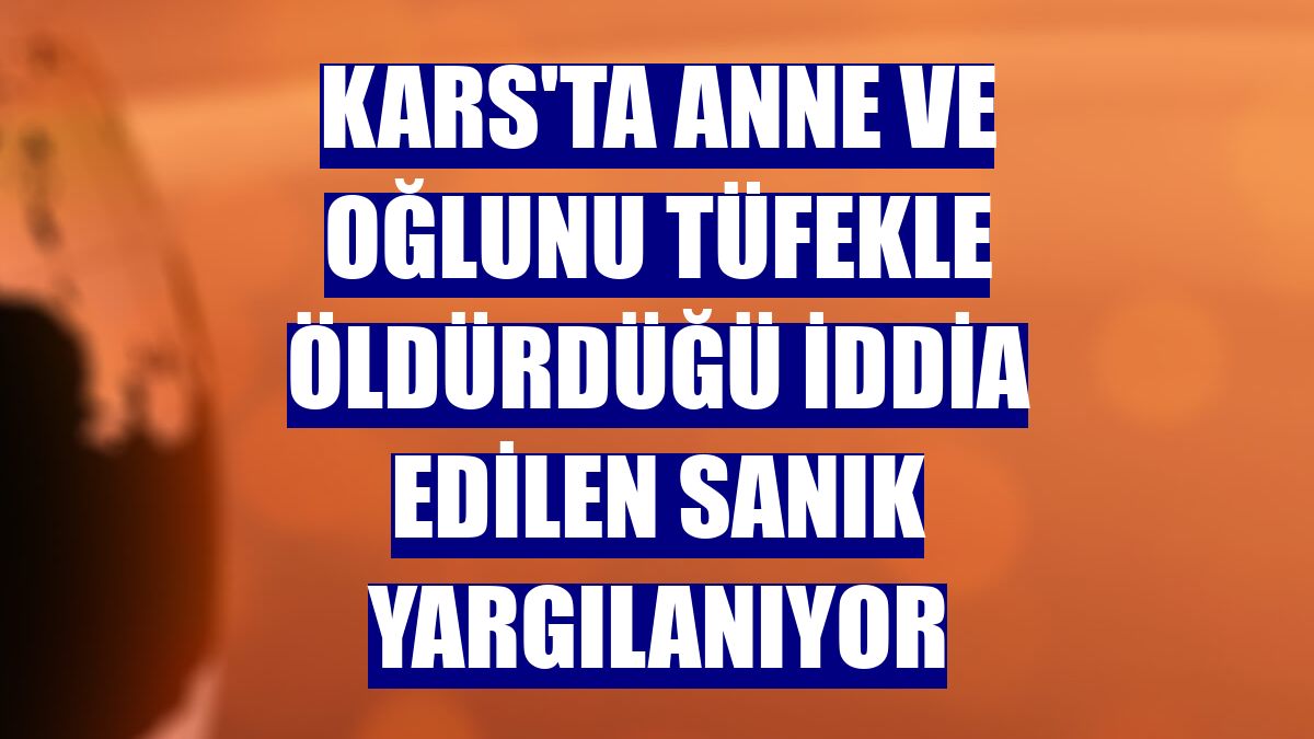 Kars'ta anne ve oğlunu tüfekle öldürdüğü iddia edilen sanık yargılanıyor