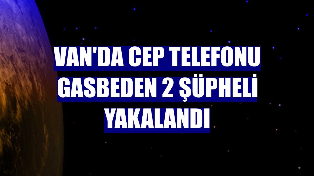 Van'da cep telefonu gasbeden 2 şüpheli yakalandı