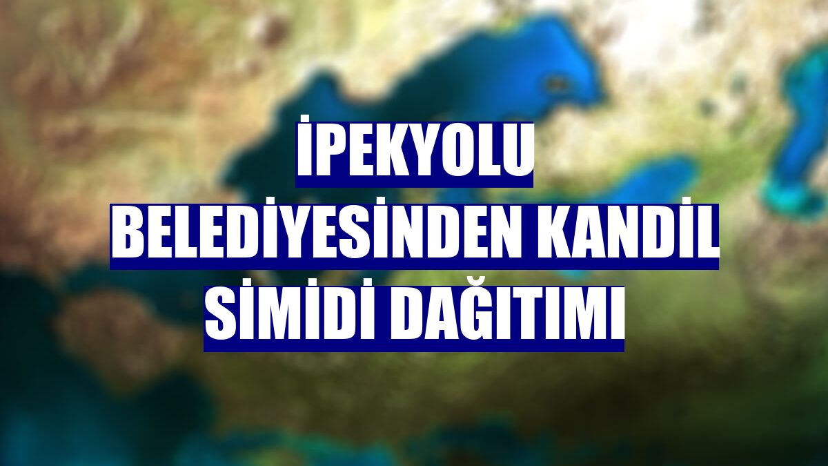 İpekyolu Belediyesinden kandil simidi dağıtımı
