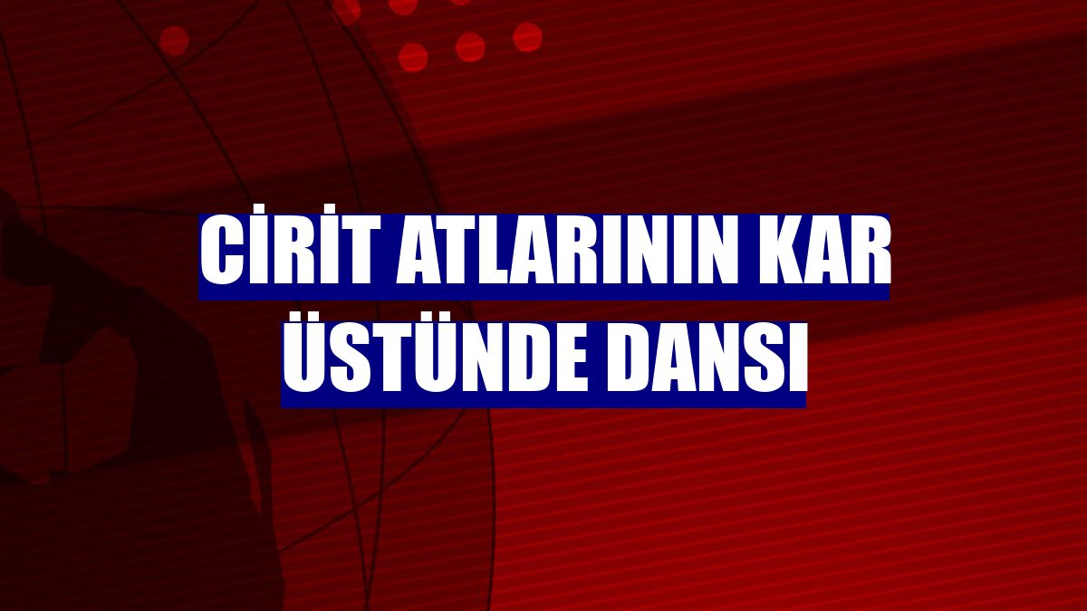 Cirit atlarının kar üstünde dansı
